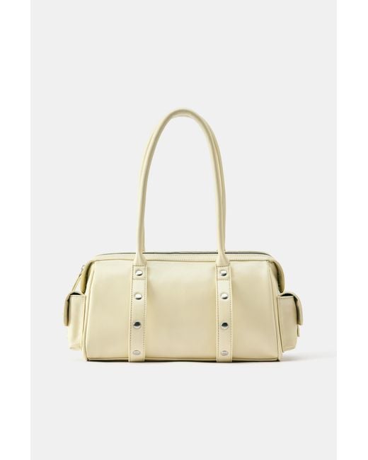 Borsa A Spalla Con Borchie di Pull&Bear in Blue