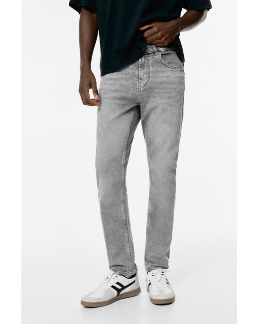 Pull&Bear Slim Jeans in het Black voor heren