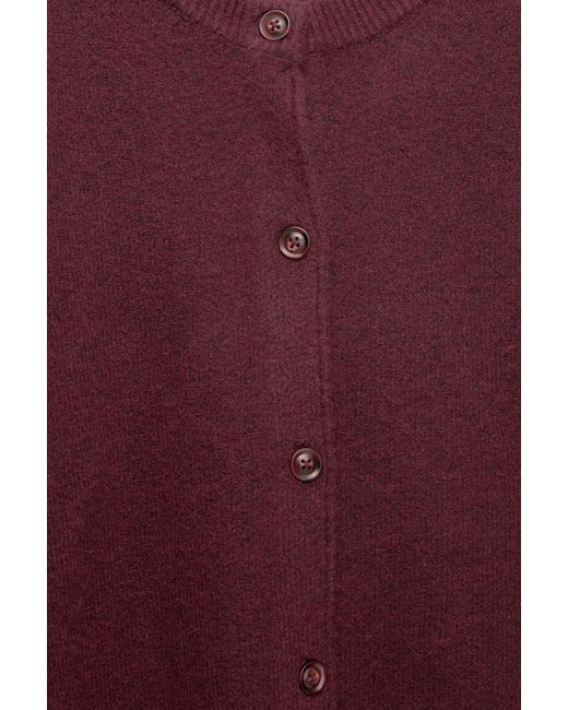 Pull&Bear Purple Soft Knit Cardigan