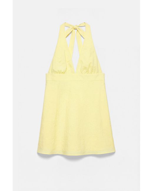 Pull&Bear Korte Halterjurk in het Yellow