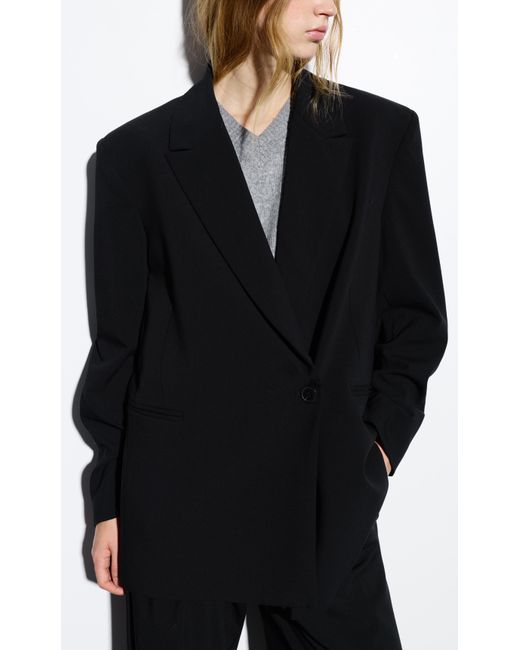 Pull&Bear Blue Double-Breasted Buttoned Blazer