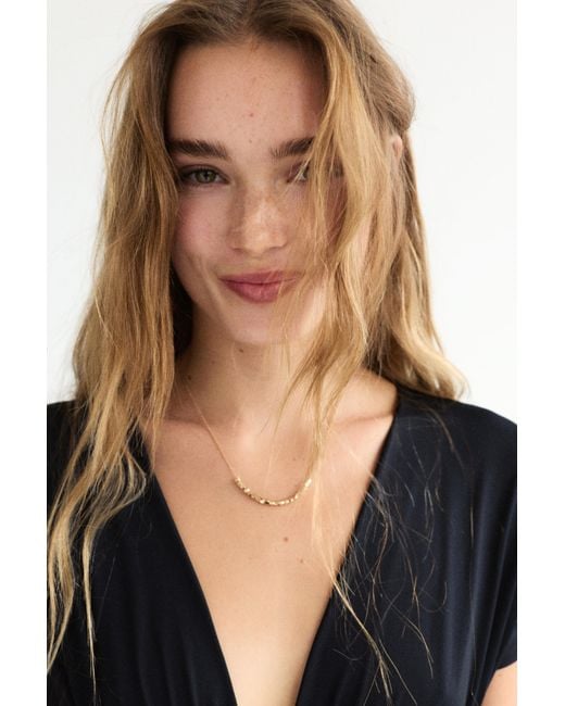 Collier À Perles Pull&Bear en coloris White
