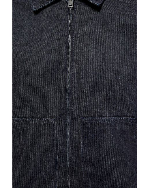 Veste Denim Fermeture Éclair Pull&Bear pour homme en coloris Blue