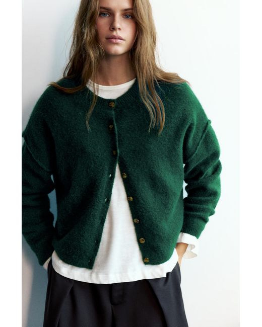 Pull&Bear Green Soft-Touch Cardigan