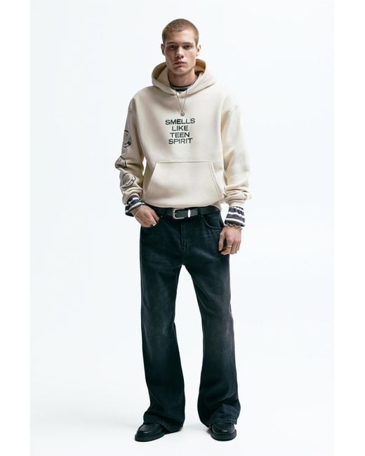 Pull&Bear Nirvana Capuchonsweater in het Gray voor heren