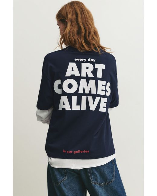 Pull&Bear Blue The Met T-Shirt