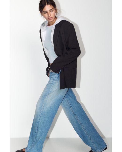 Blazer Croisé Pull&Bear en coloris Blue