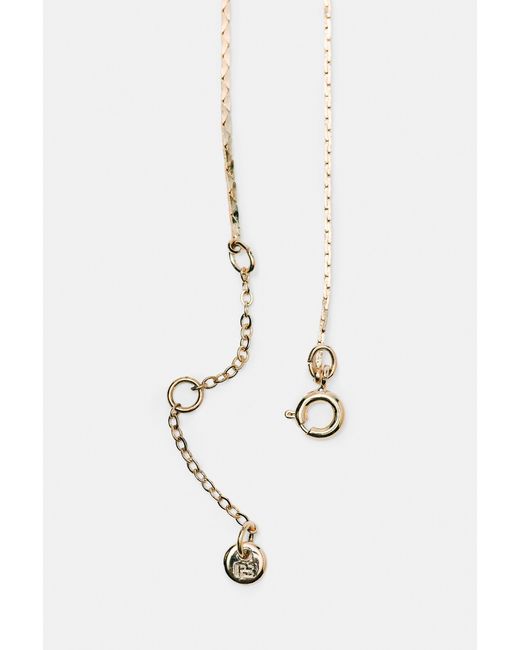 Pull&Bear White Lariat-Halskette