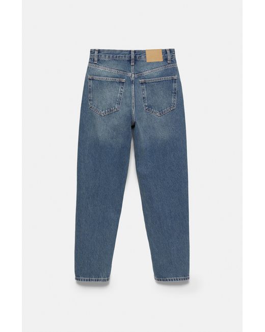 Pull&Bear Blue High-Waist Mom Jeans