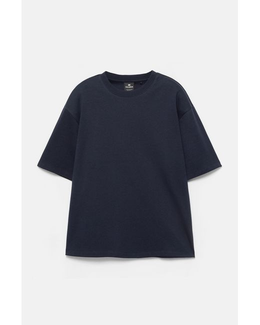 Pull&Bear Blue Boxy T-Shirt for men