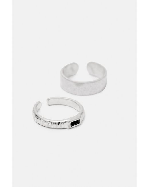 Pull&Bear Metallic 4Er-Pack Zehenringe