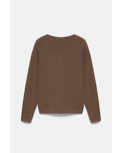 Pull Col Henley Pull&Bear pour homme en coloris Brown