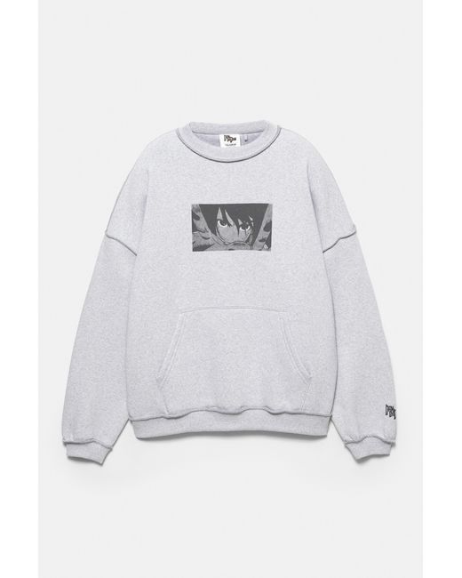 Pull&Bear Dan Da Dan Sweater in het Gray voor heren