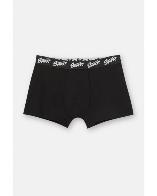 Pacco 3 Boxer di Pull&Bear in Black da Uomo