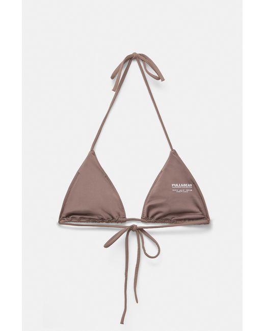 Haut De Maillot Triangle Pull&Bear en coloris Blue