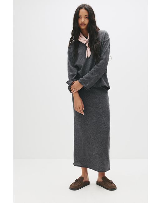 Pull&Bear Black Leather Tassel Clogs