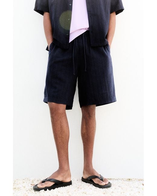 Short Jogging Texturé Pull&Bear pour homme en coloris Blue