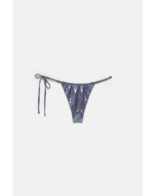 Top Bikini Balconette Drappeggiato di Pull&Bear in Gray