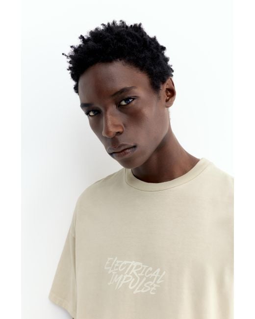 Pull&Bear Multicolor Stwd Electrical Impulse T-Shirt for men