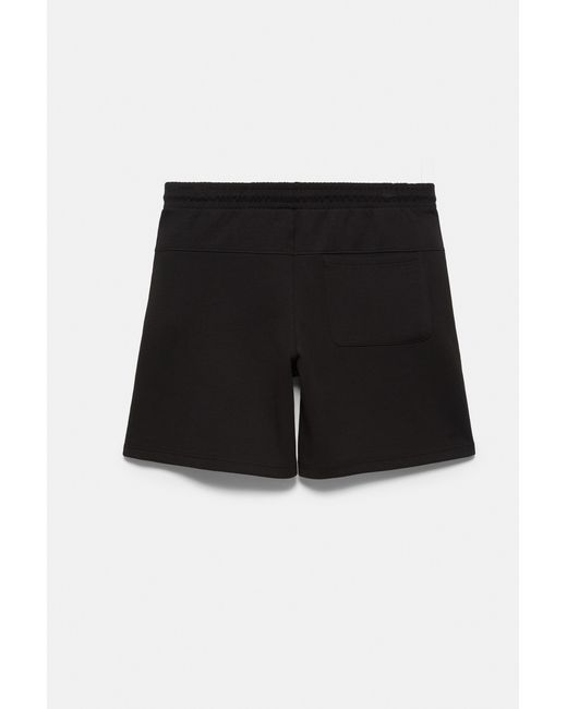 Pull&Bear Regular Fit Joggingbermuda in het Black voor heren