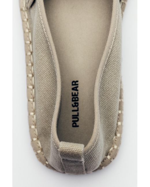 Pull&Bear White Jute Espadrilles for men