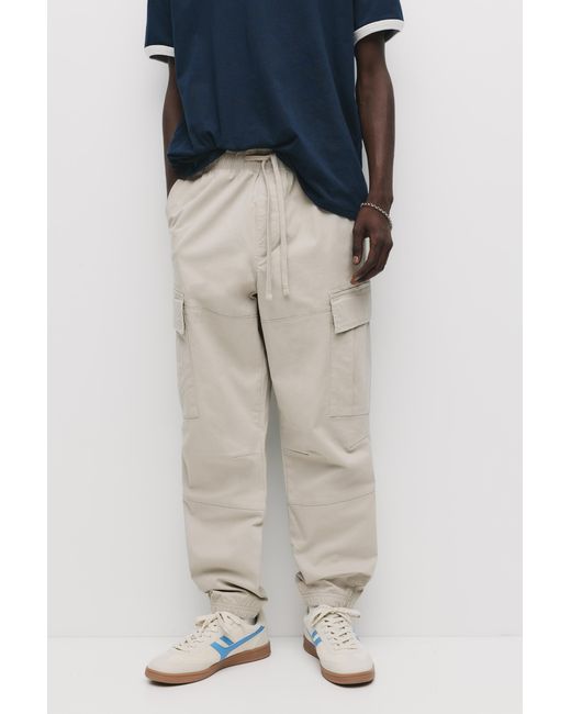 Pull&Bear Cargo Joggingbroek in het Blue voor heren