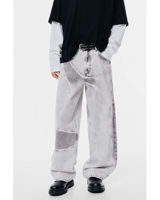 Pull&Bear Super Baggy Jeans in Blue für Herren