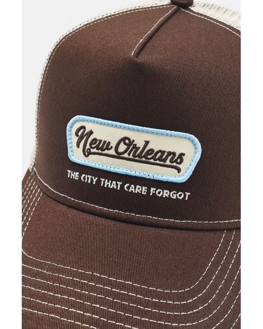 Cappello Trucker New Orleans di Pull&Bear in Brown da Uomo