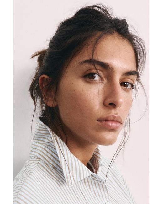 Chemise Rayée Brodée Pull&Bear en coloris Multicolor