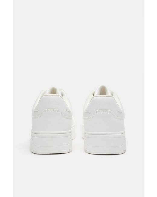 Pull&Bear White Chunky Sole Trainers for men