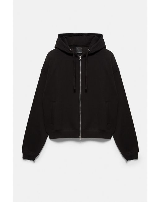 Sweat À Capuche Zippé Pull&Bear pour homme en coloris Black