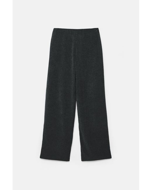 Pull&Bear Rechte Mousseline Broek in het Multicolor
