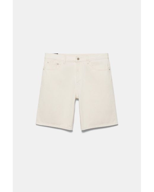 Pull&Bear Blue Standard Denim Bermuda Shorts for men