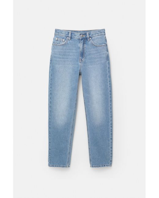Pull&Bear Blue High-Waist Mom Jeans