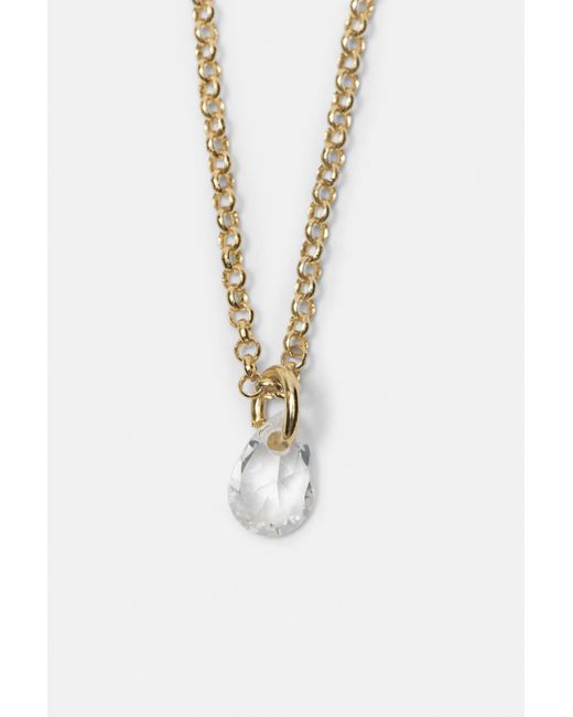 Collier Pendentif Scintillant Pull&Bear en coloris White