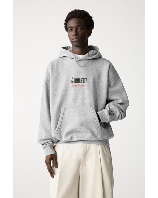Pull&Bear Gray Bialetti Hoodie for men