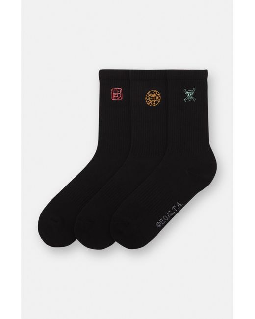 Pull&Bear Black One Piece Socks for men