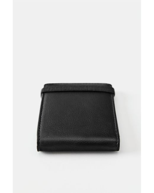 Pull&Bear Black Plain Purse for men