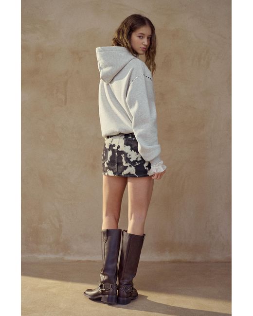 Pull&Bear Natural Cow Print Skort