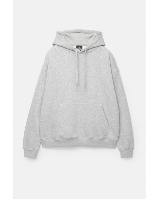 Pull&Bear Basic Hoodie in het Gray voor heren