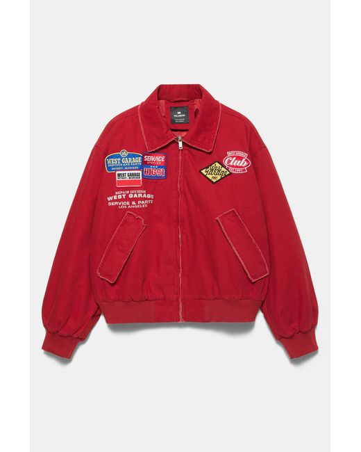 Veste À Patchs Pull&Bear pour homme en coloris Black