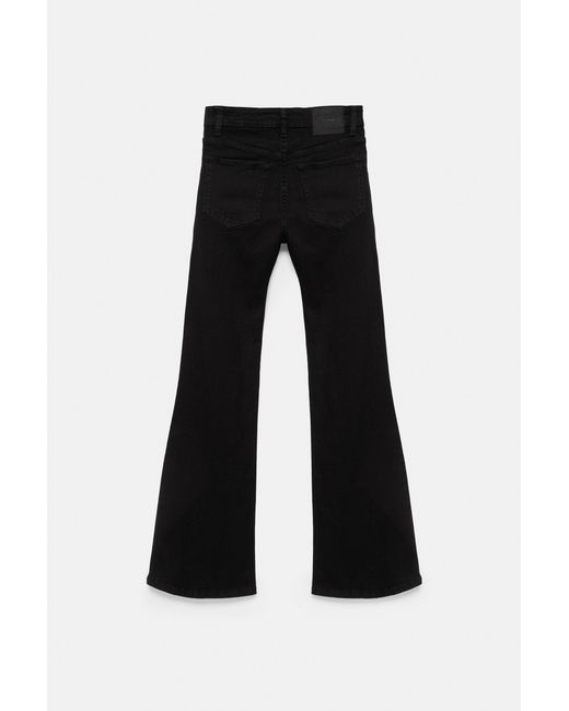 Pull&Bear Skinny Flared Jeans in het Black