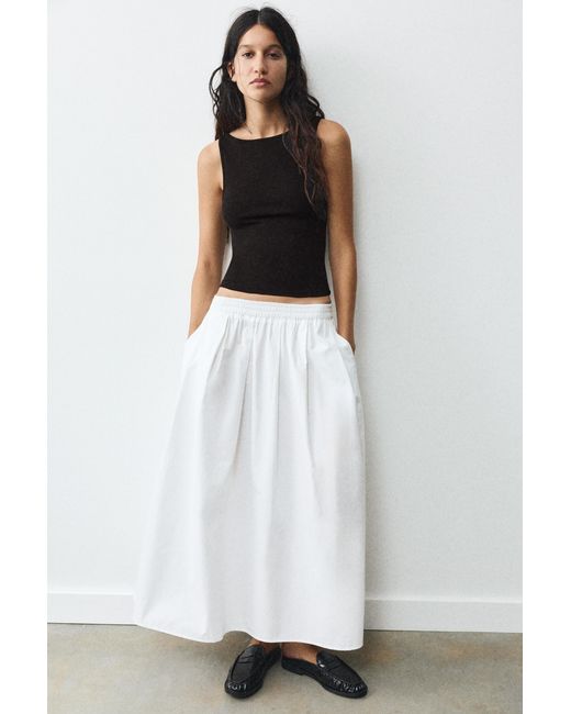 Pull&Bear Tanktop Met Boothals in het Blue