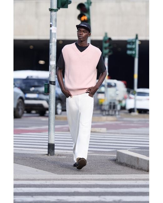 Pull&Bear Gray Knit Vest for men