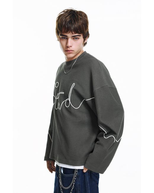 Sweat Stwd À Cordon Pull&Bear pour homme en coloris Black