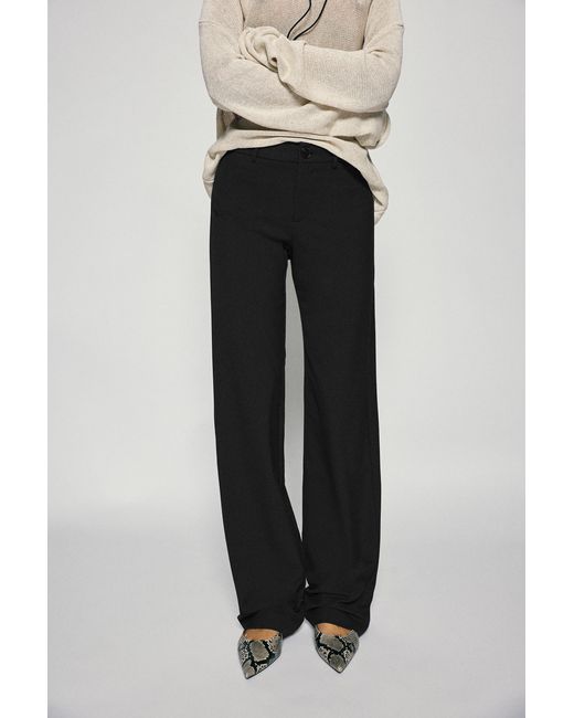 Pull&Bear Black Full Length Smart Trousers