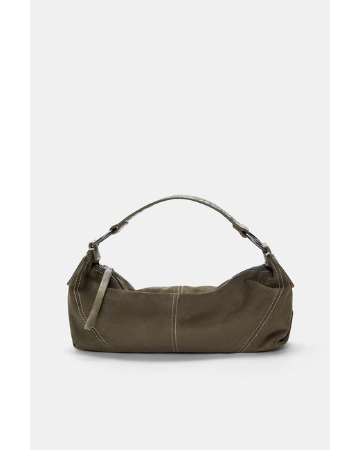 Pull&Bear Green Studded Shoulder Bag