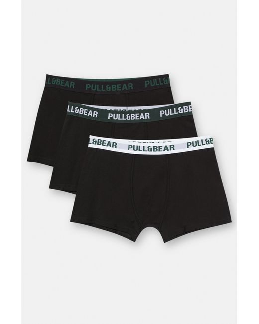 Lot De 3 Boxers Pull&Bear pour homme en coloris Black