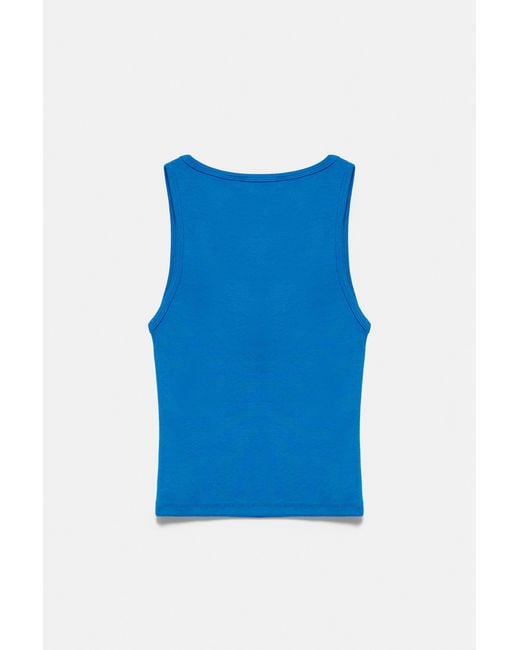 Débardeur À Message Pull&Bear en coloris Blue