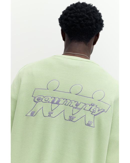 Pull&Bear Pullover Mit Rundausschnitt in Green für Herren